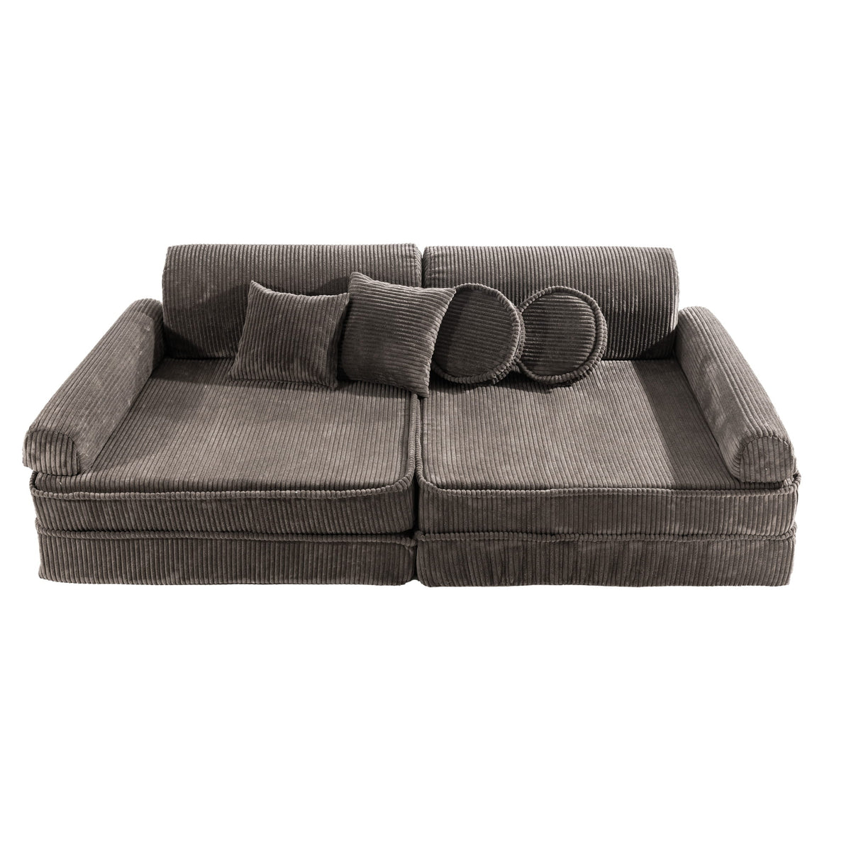 SRC:gid://shopify/Product/10777702269275 | Large Modular Sofa for Kids - Premium Corduroy Brown