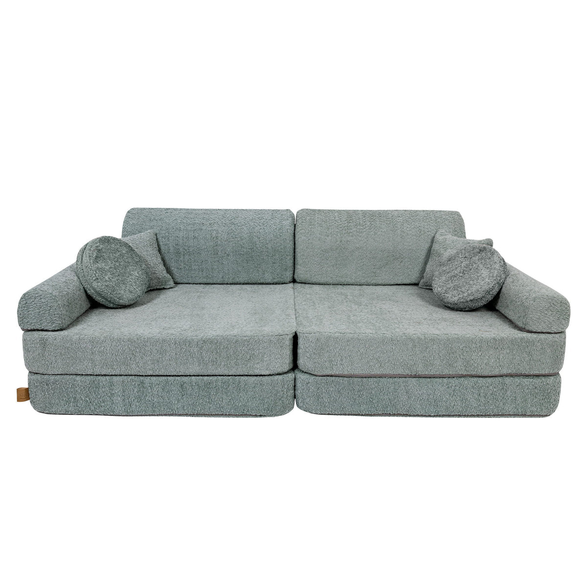 SRC:gid://shopify/Product/10777711575387 | Large Modular Sofa for Kids - Premium Boucle, Fresh Mint
