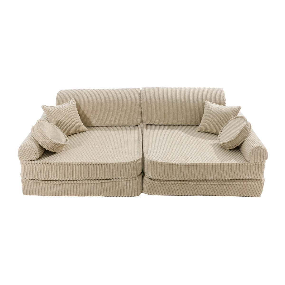 SRC:gid://shopify/Product/10777695060315 | Large Modular Sofa for Kids - Premium Corduroy Ecru