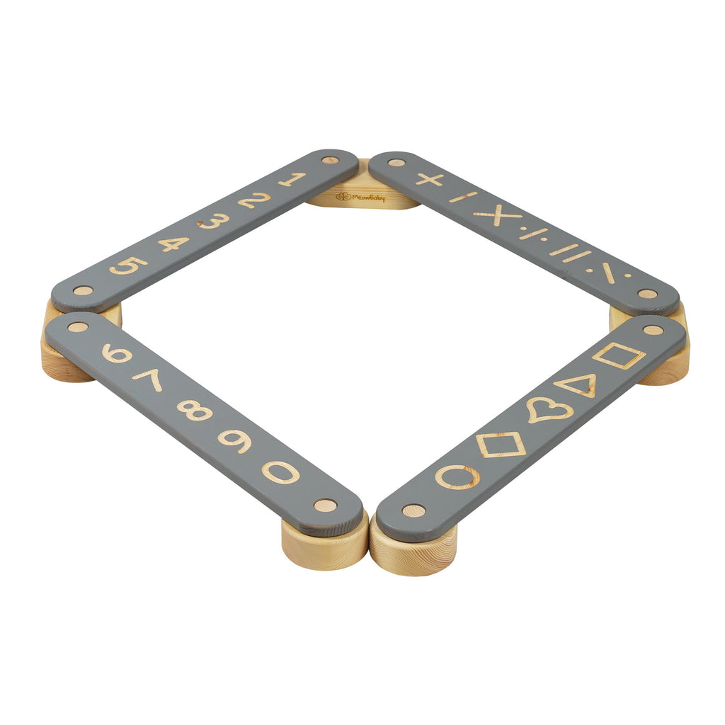Wooden Balance Beam - 4 Elements