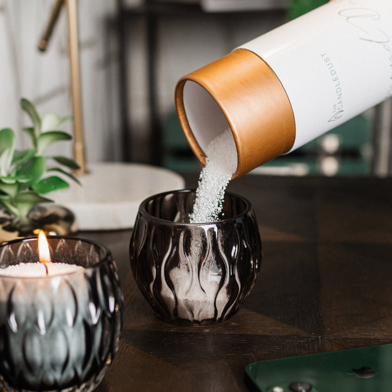 Candledust Breeze · ejemplo de vela en polvo preparada