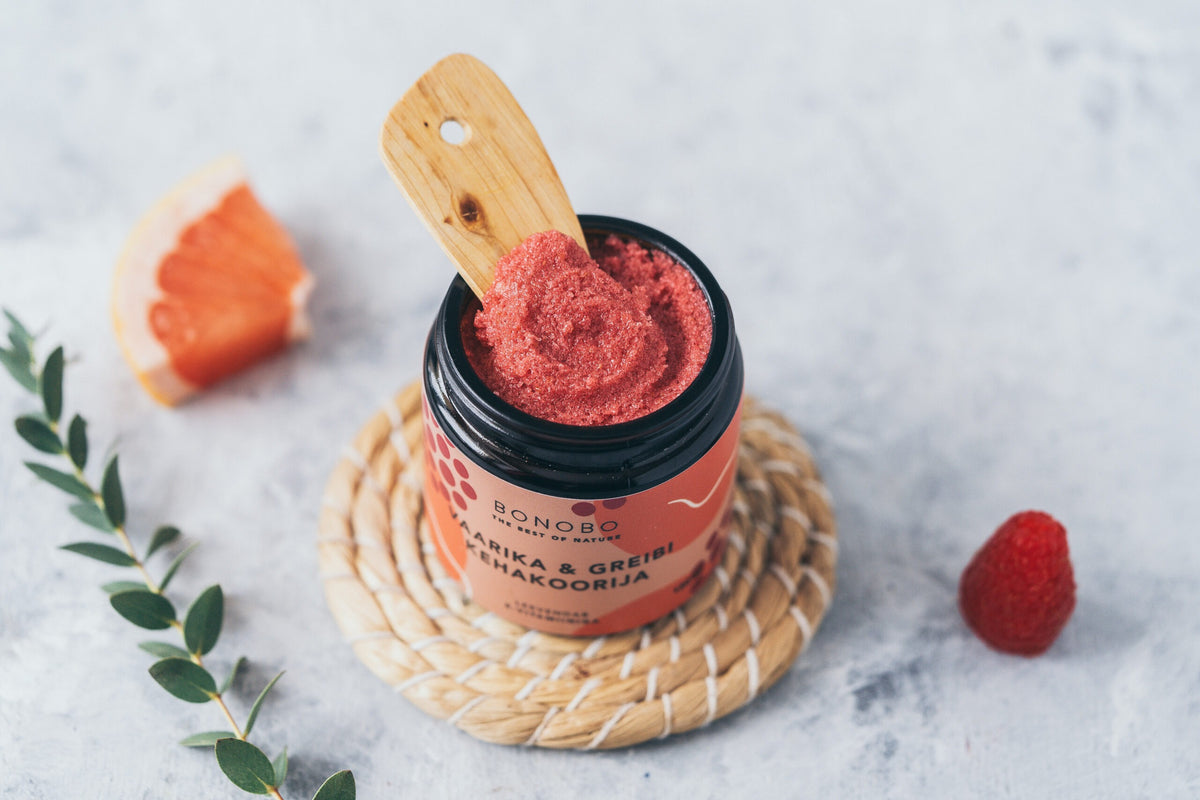 Body Scrub Raspberry & Grapefruit de BONOBO