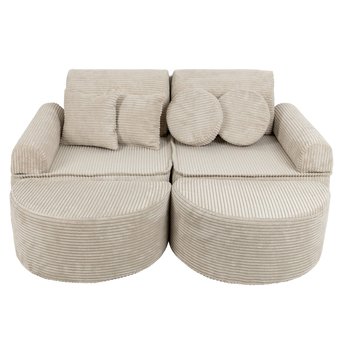 SRC:gid://shopify/Product/10777698730331 | Medium Modular Sofa for Kids - Aesthetic Ecru Plus
