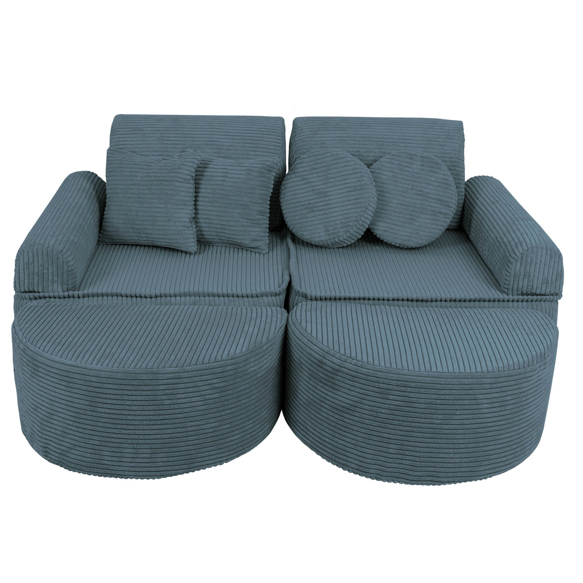 SRC:gid://shopify/Product/10777698894171 | Medium Modular Sofa for Kids - Aesthetic Turquoise Plus