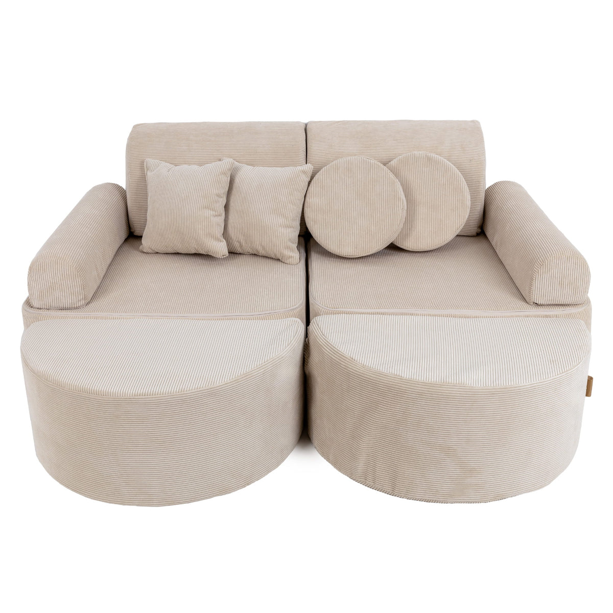 SRC:gid://shopify/Product/10777698926939 | Medium Modular Sofa for Kids - Slimcord Ecru Plus