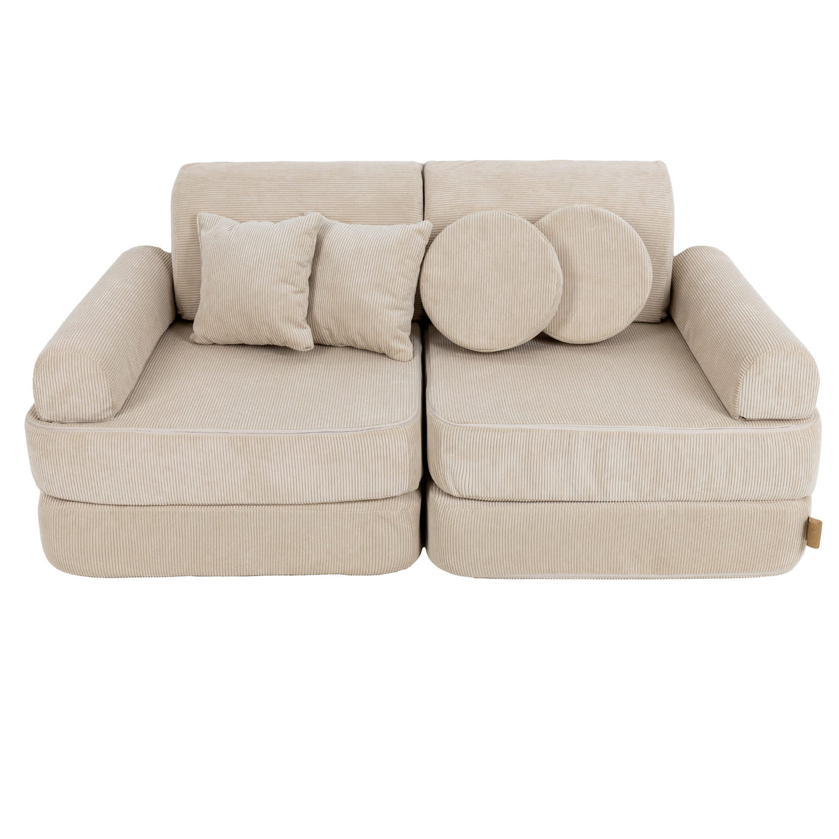 SRC:gid://shopify/Product/10777698795867 | Medium Modular Sofa for Kids - Slimcord Ecru