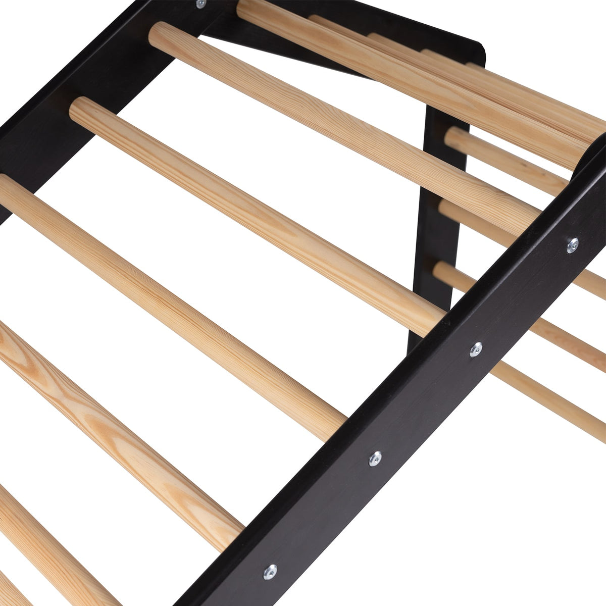 Escalera Pikler XL MeowBaby · Negro · ambiente infantil