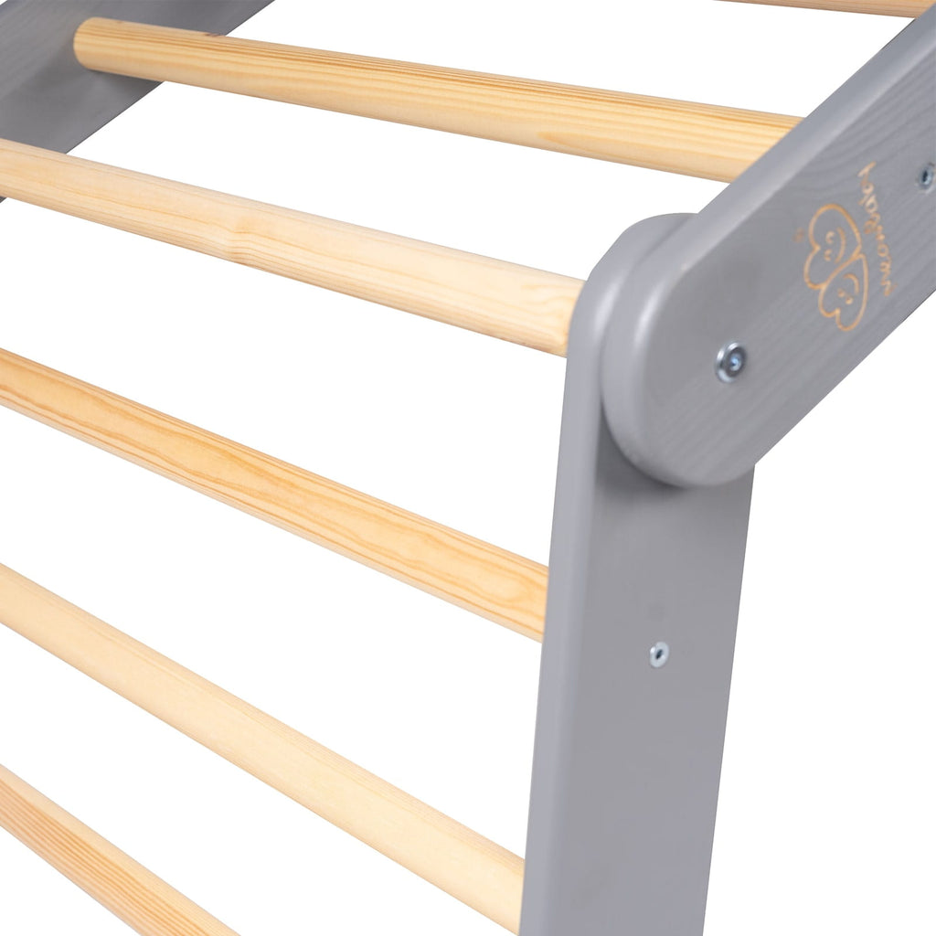 Escalera Pikler XL MeowBaby · Gris · ambiente infantil