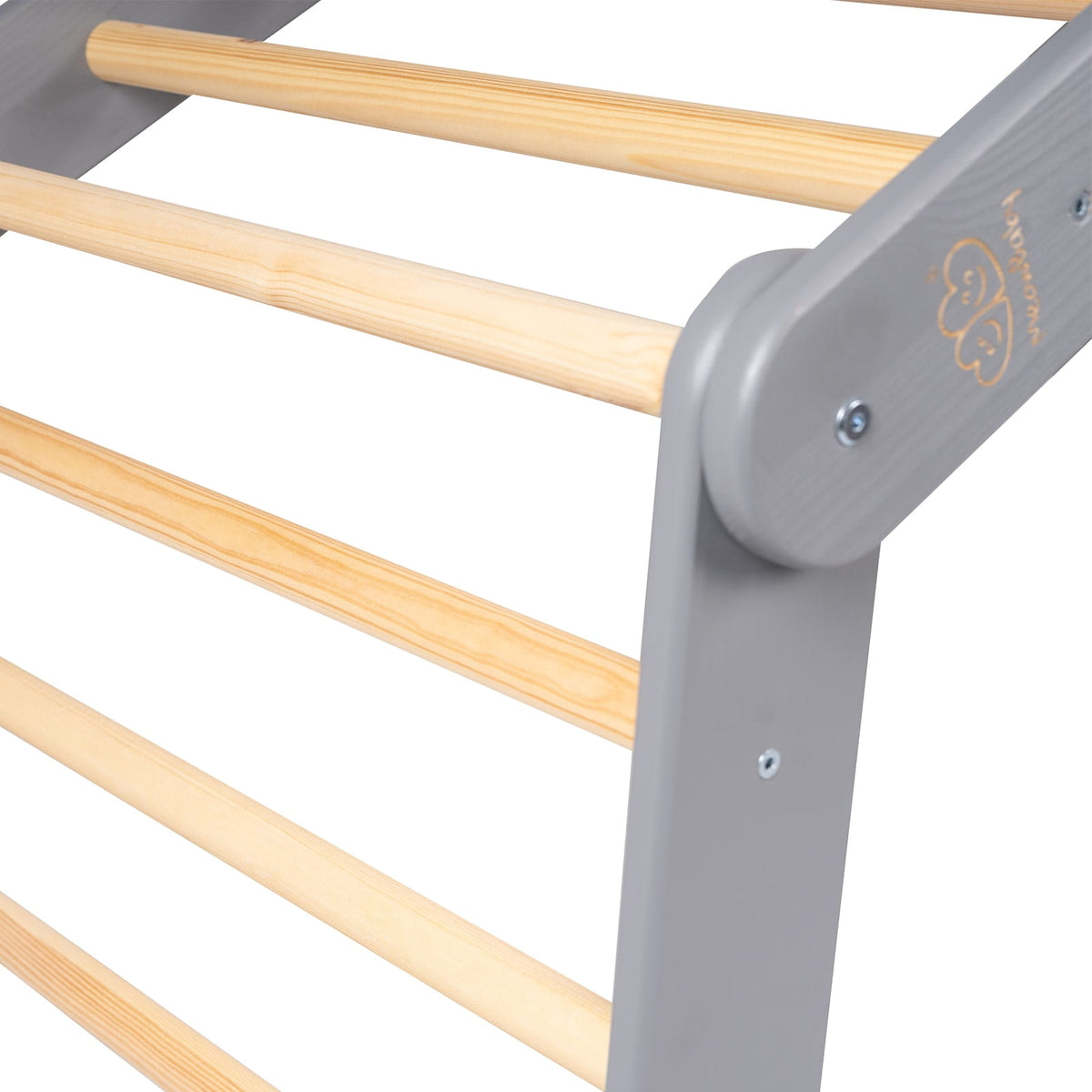 Escalera Pikler XL MeowBaby · Gris · ambiente infantil