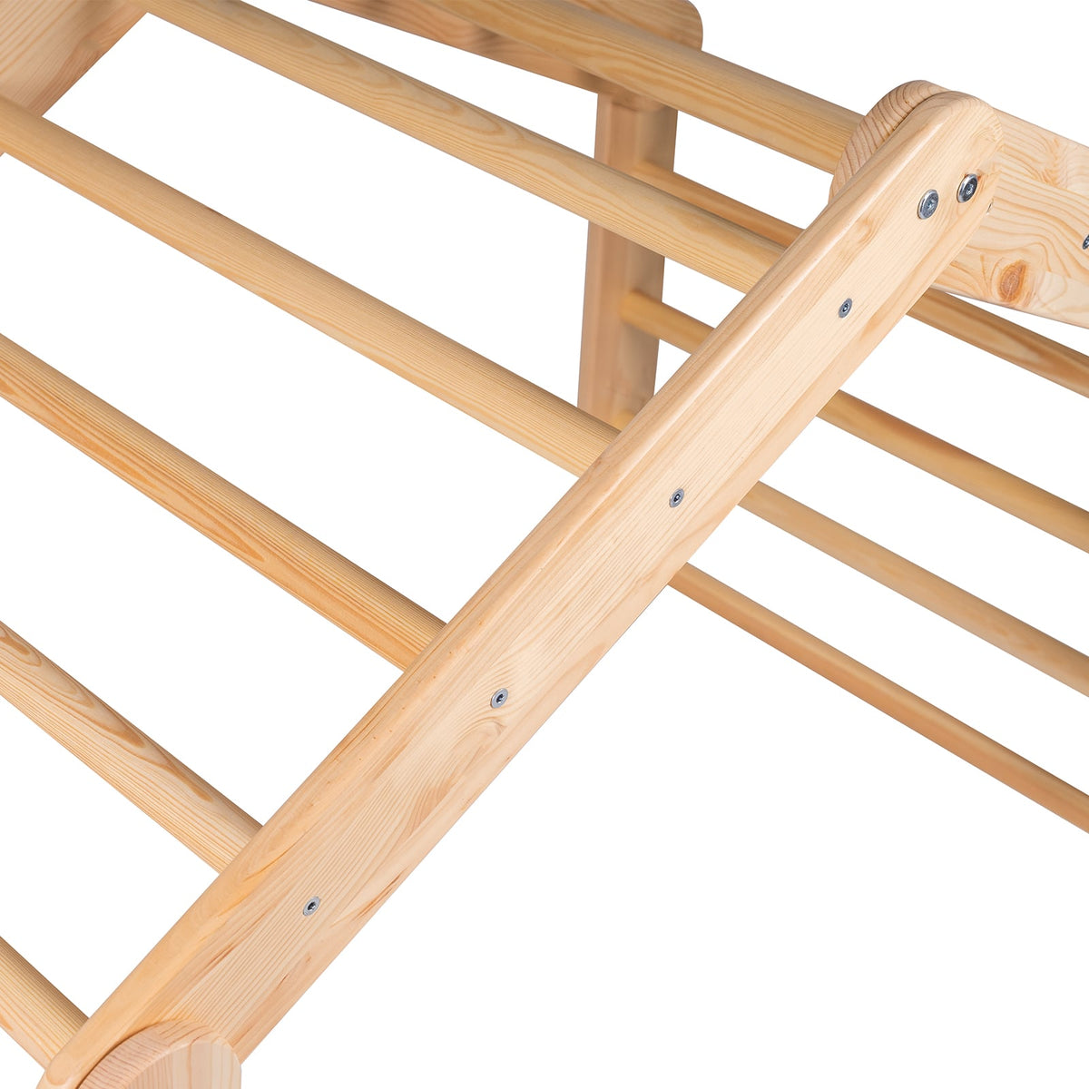 Escalera Pikler XL MeowBaby · Madera natural · ambiente infantil
