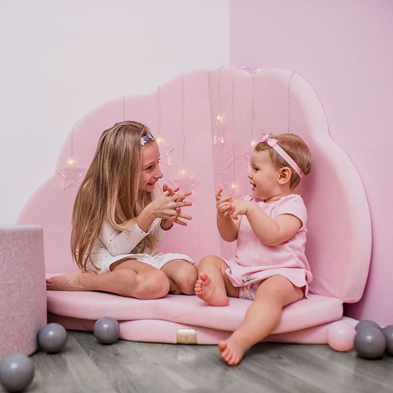 SRC:gid://shopify/Product/10777711346011 | Play Mat for Kids - Cloud Shaped Pink Velvet