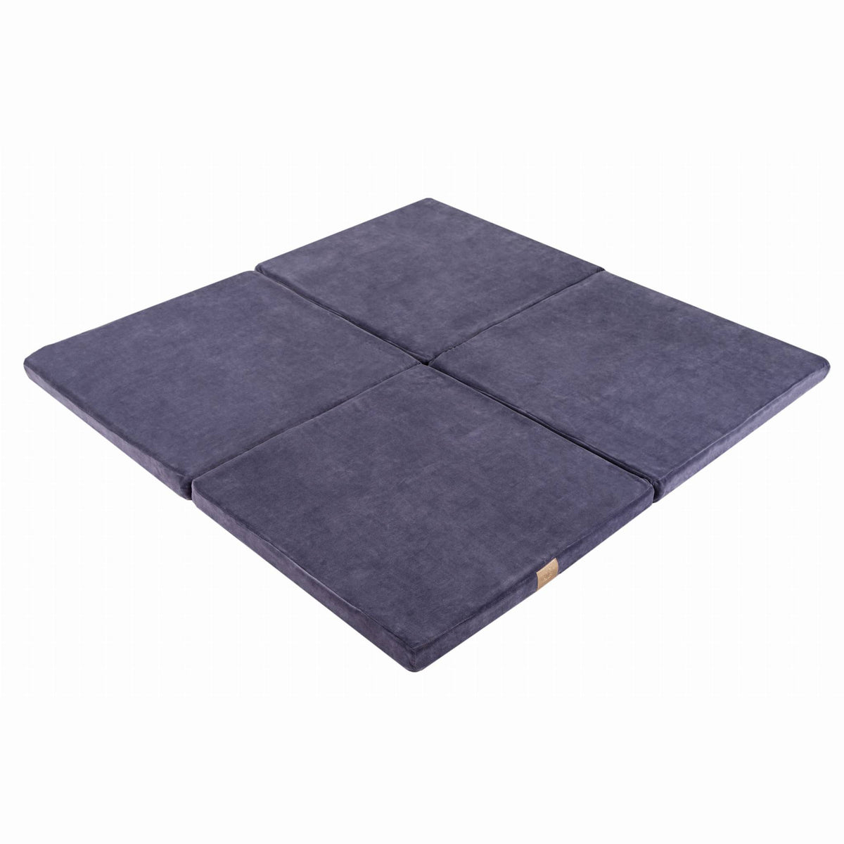 SRC:gid://shopify/Product/10777696305499 | Play Mat for Kids - Square Blue-Grey Velvet
