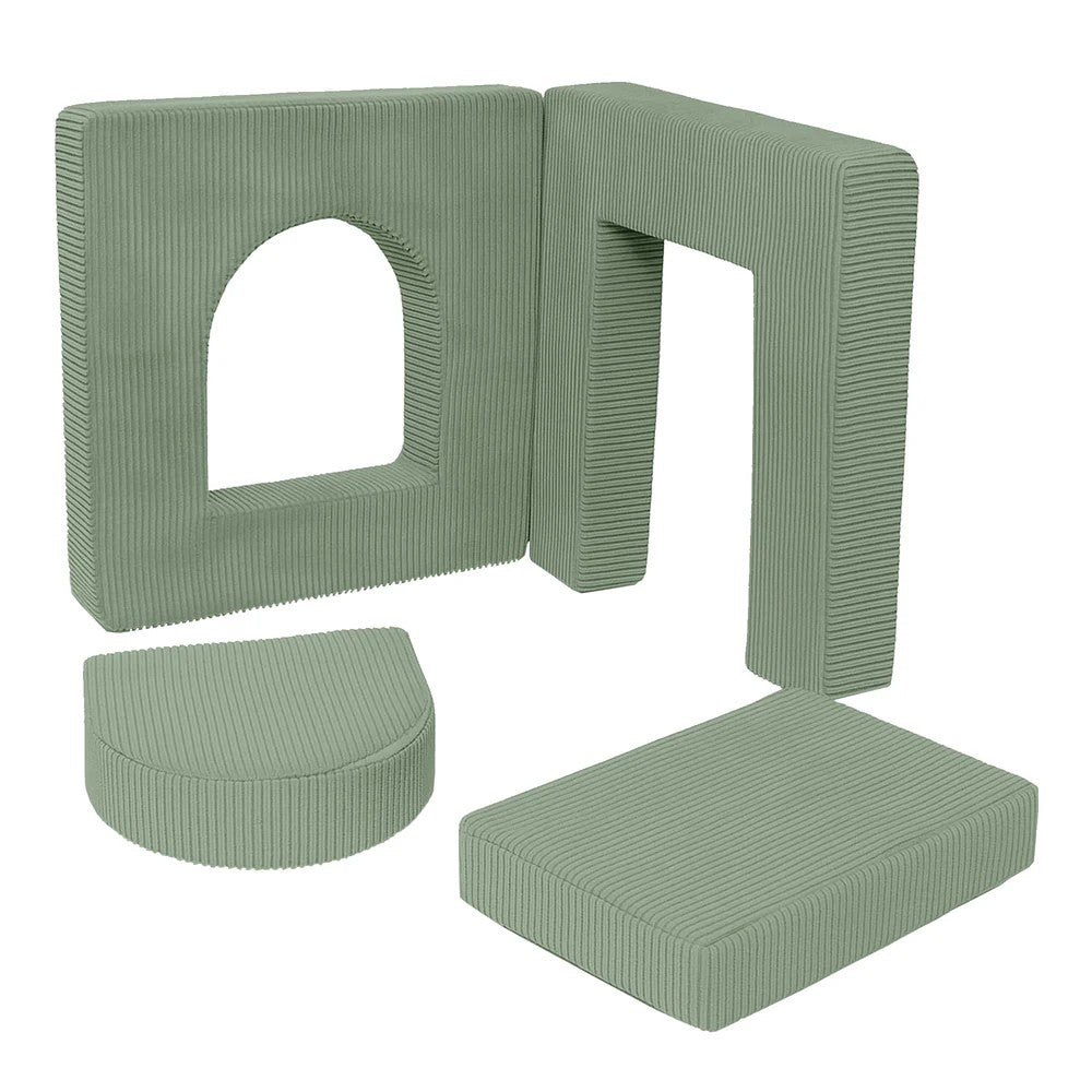 Set de juego modular MeowBaby Aesthetic · Verde oliva