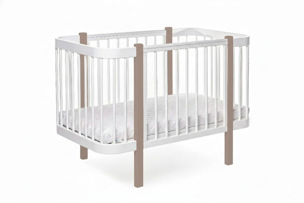 Baby Crib ELIN - Cappuccino/White