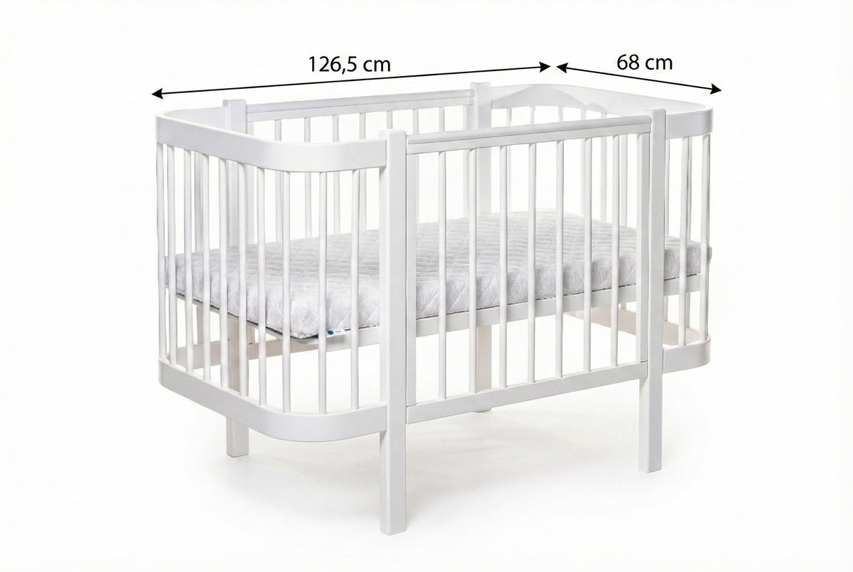 Baby Crib ELIN - White