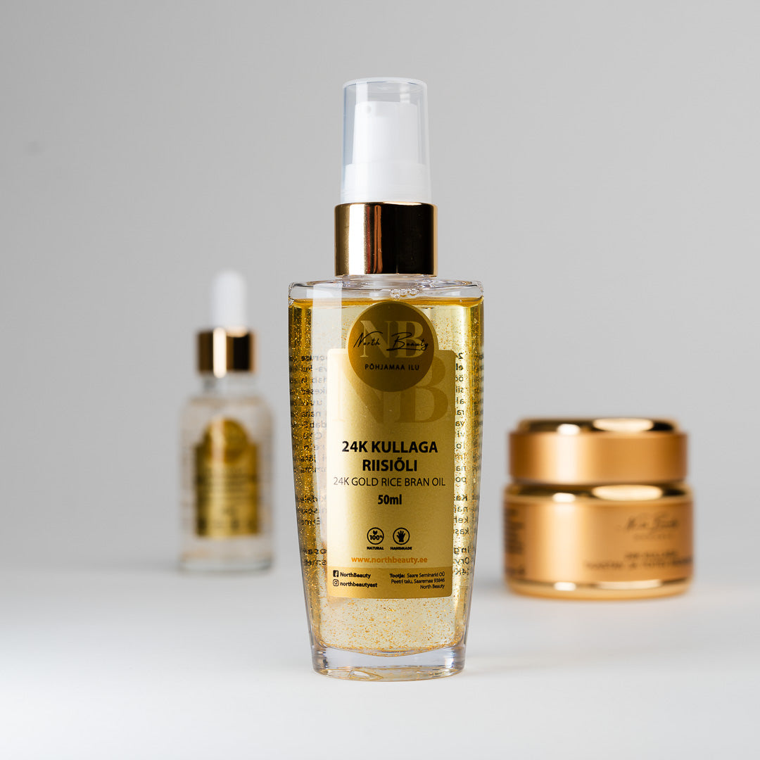 Aceite de arroz Oro 24K