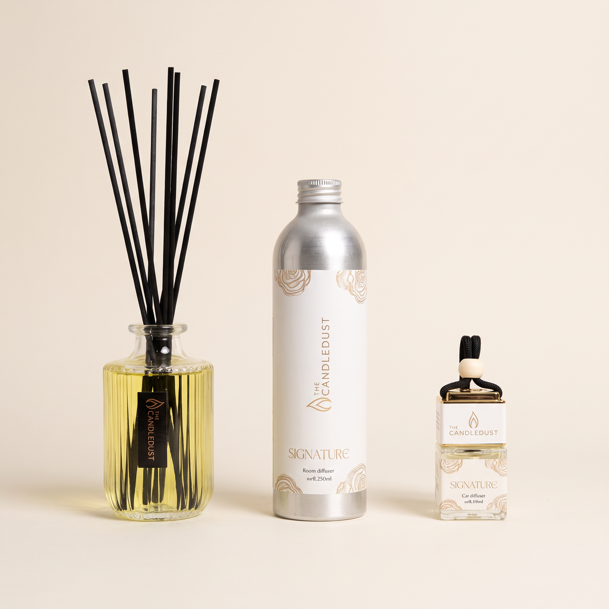 Set completo Candledust signature · 3 piezas