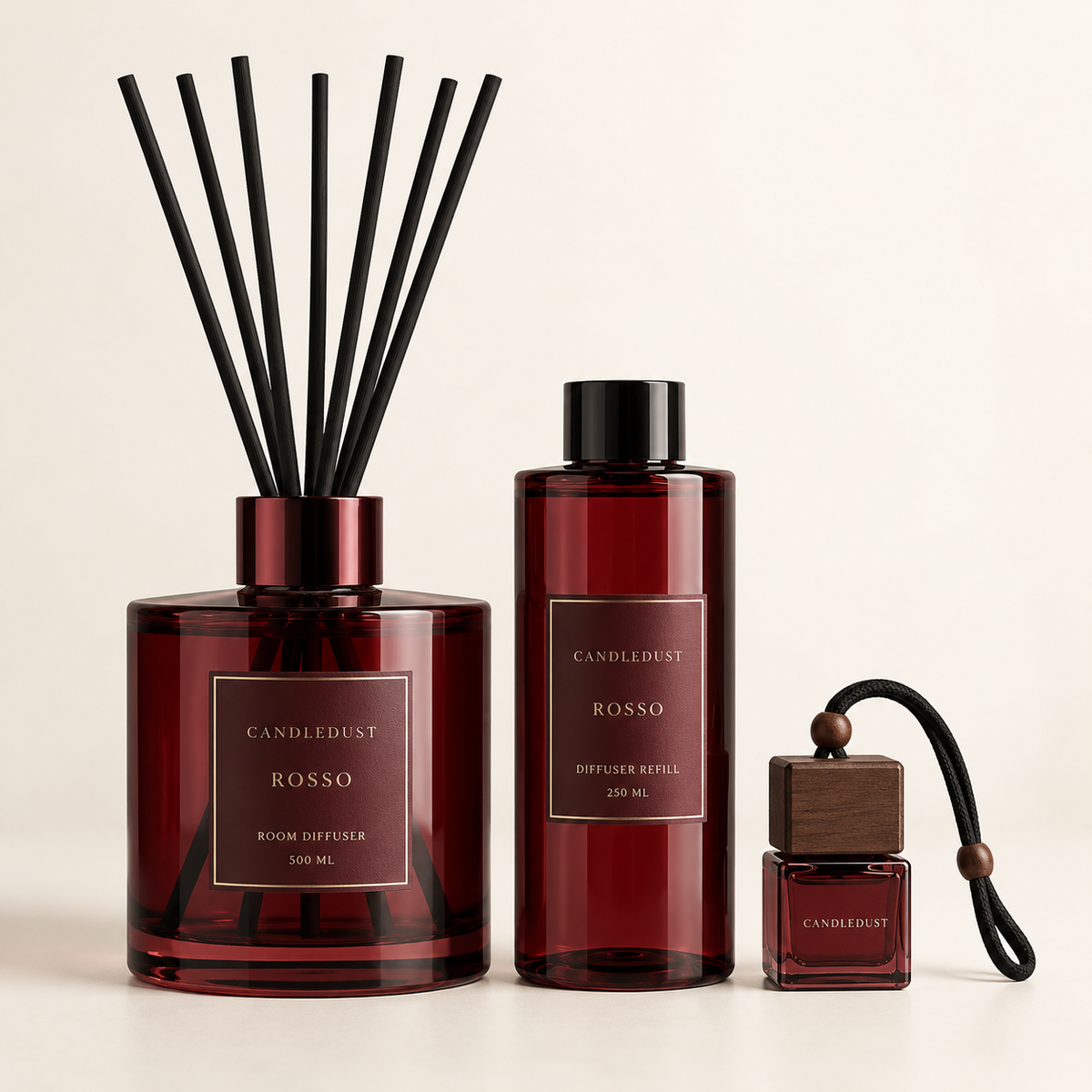 Set completo Candledust Rosso