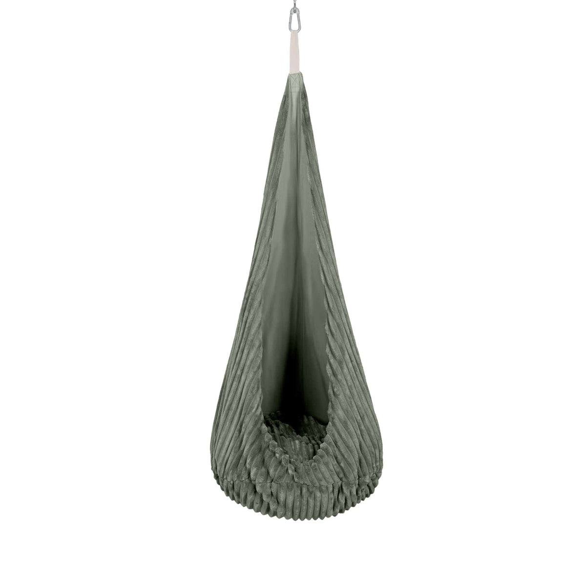 SRC:gid://shopify/Product/10777709052251 | Cocoon Swing for Kids - Churros Olive Sage Green