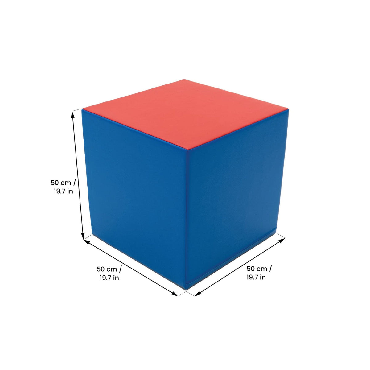 Foam Mega Cube Building Block - Blue & Red