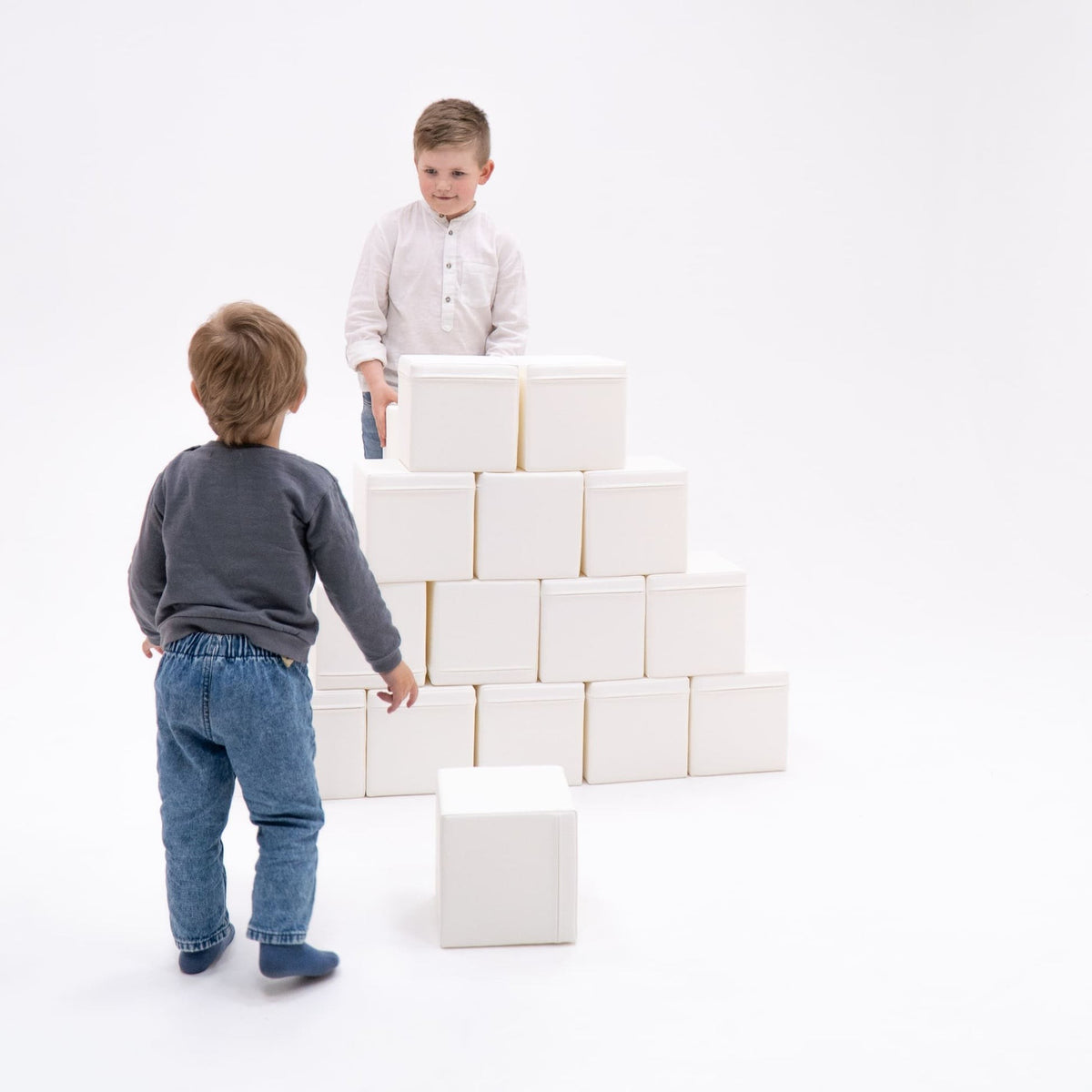 Foam Mega Cube Building Block - Blue & Red