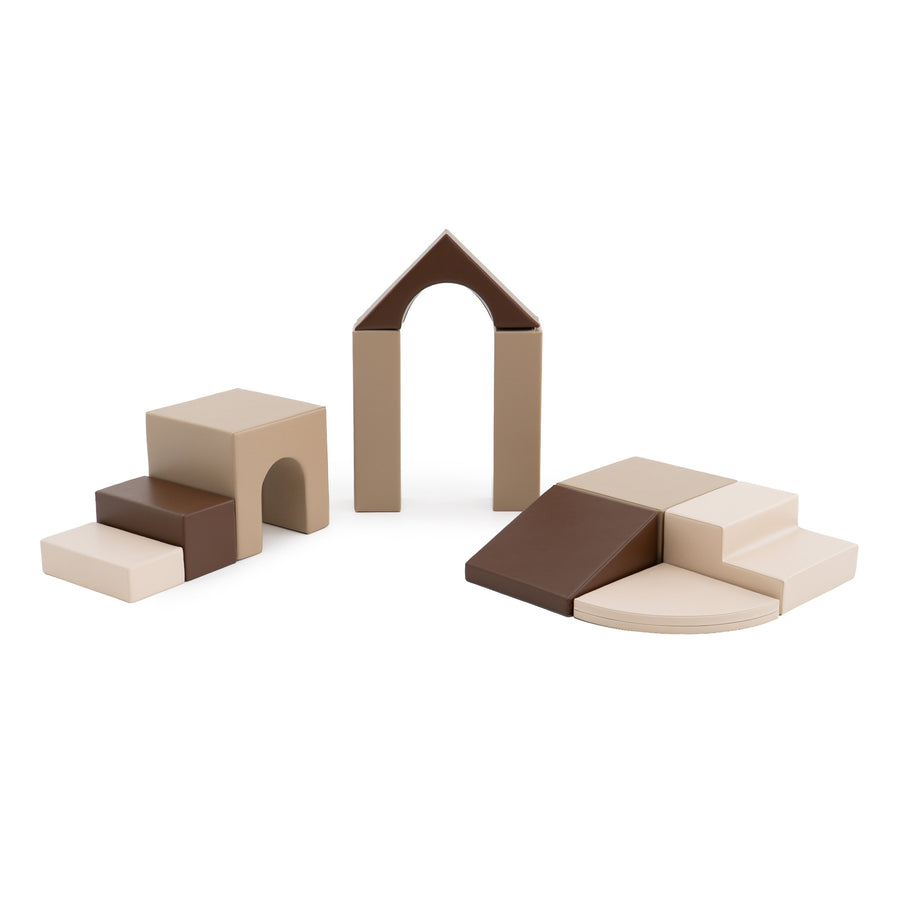 IGLU Creativity · Set de 10 bloques de juego blando · Chocolate Factory