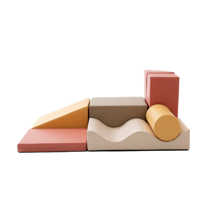 IGLU Discoverer · Set de 7 bloques de juego blando · Pastel Pink