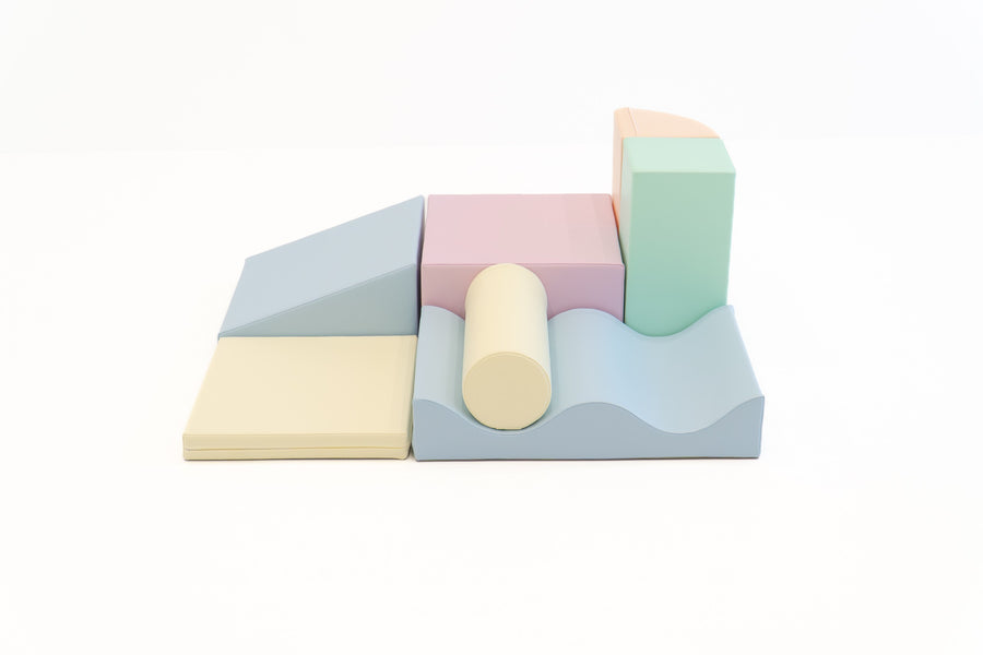 IGLU Discoverer · Set de 7 bloques de juego blando · Pastel Ice Cream