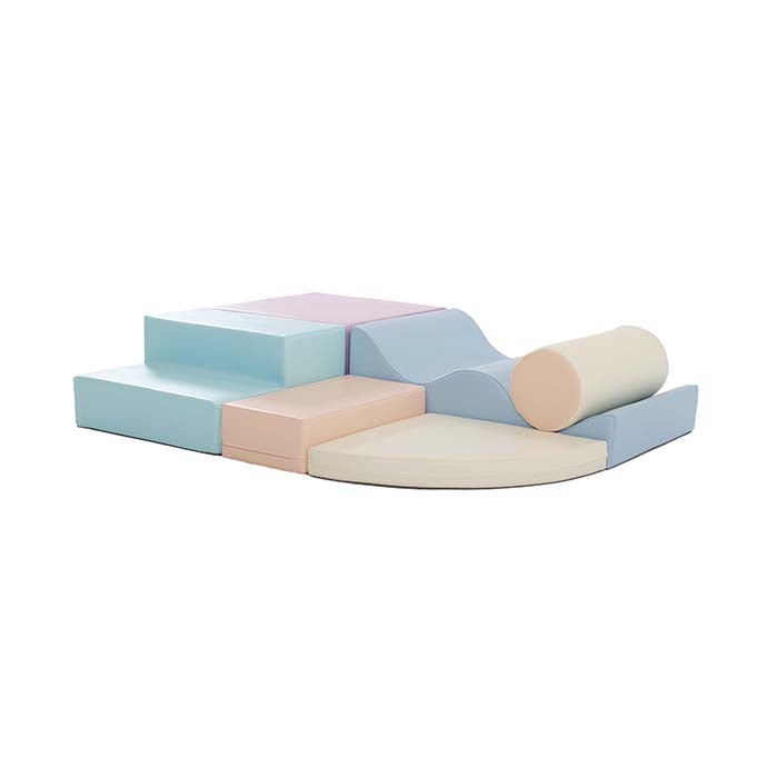 IGLU Explorer · Set de 6 bloques de juego blando · Light Pastel