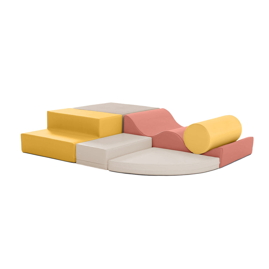 IGLU Explorer · Set de 6 bloques de juego blando · Pastel Pink