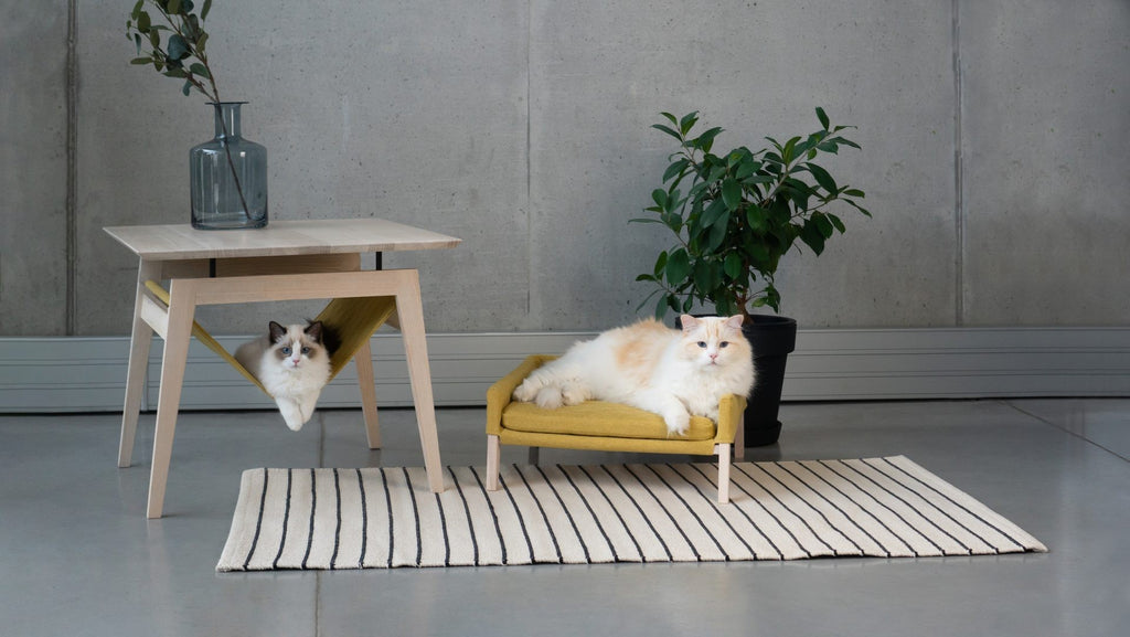Kikko Table & Lulu Bed for Cat - Honey 