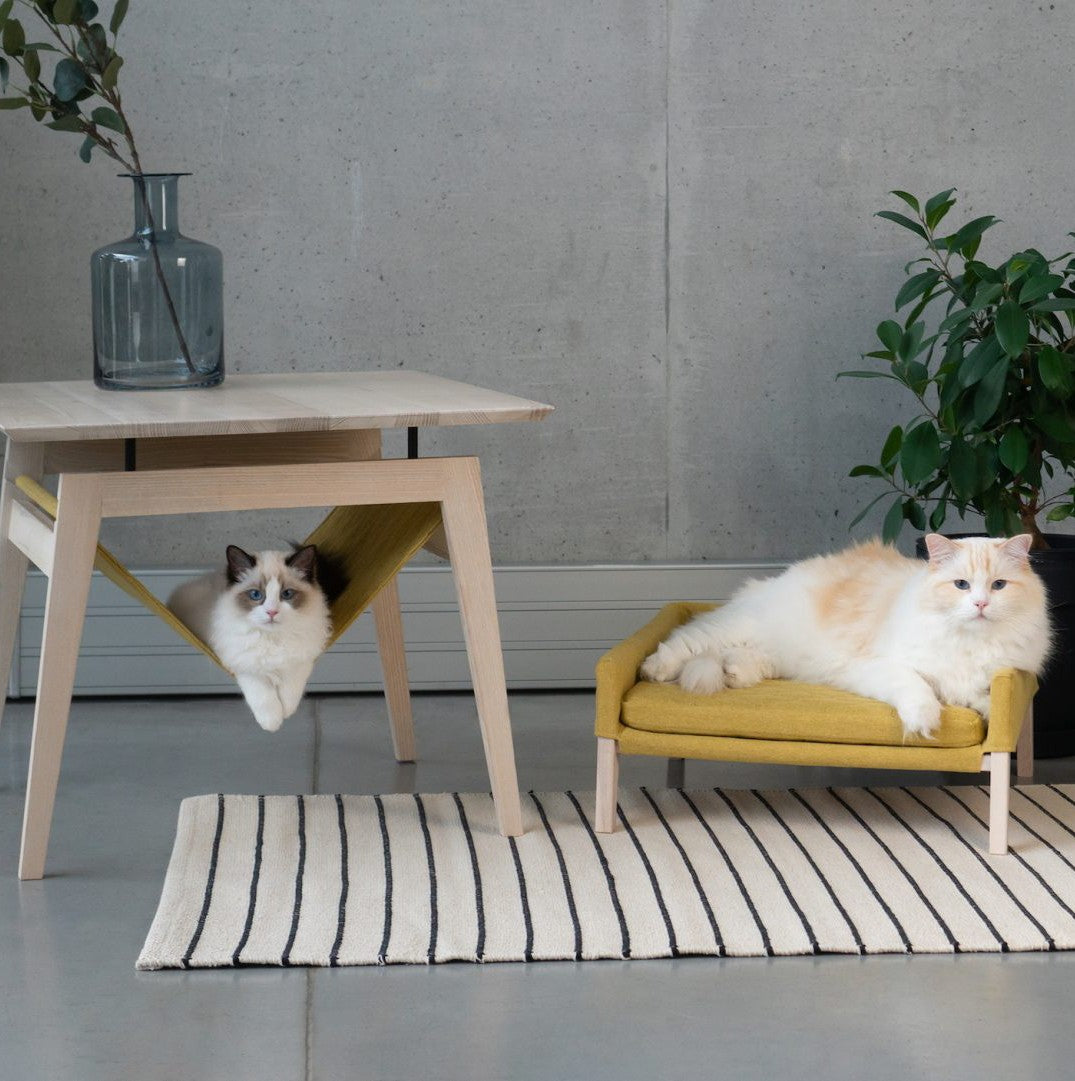 Kikko Table & Lulu Bed for Cat - Honey 