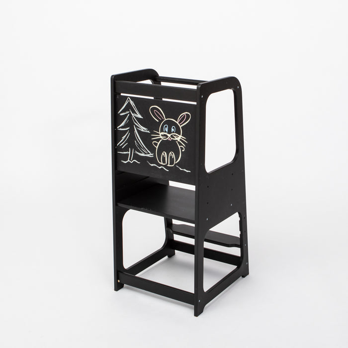 Montessori Learning Tower with Blackboard
