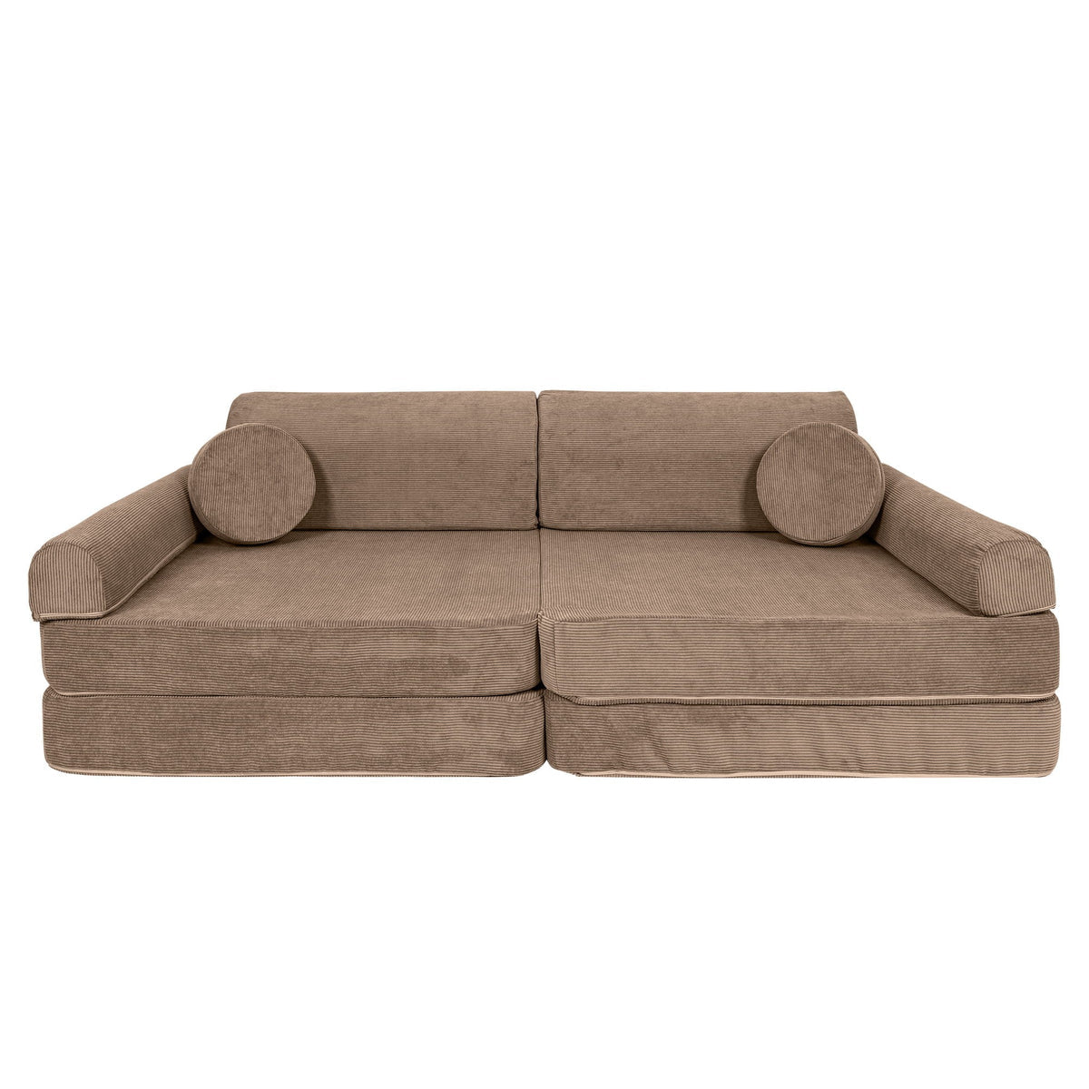 SRC:gid://shopify/Product/10777695158619 | Large Modular Sofa for Kids - Slimcord Corduroy Brown