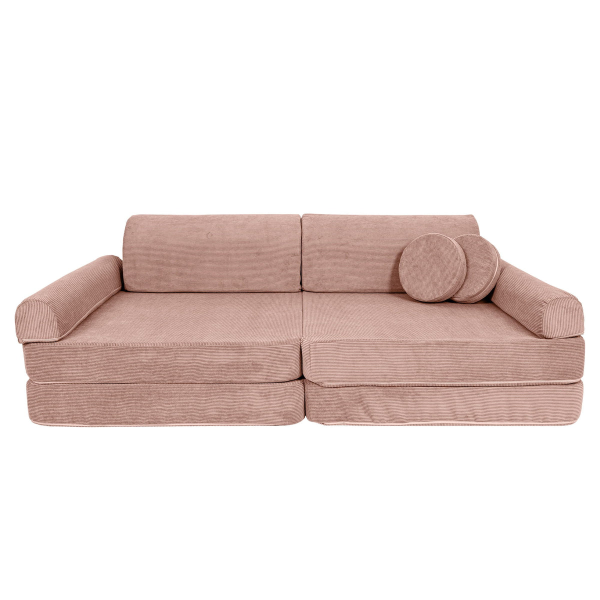 SRC:gid://shopify/Product/10777695551835 | Large Modular Sofa for Kids - Slimcord Corduroy Pink