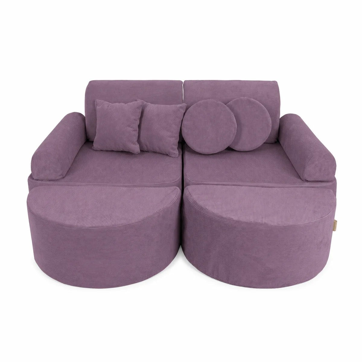 SRC:gid://shopify/Product/10777707643227 | Medium Modular Sofa for Kids - Slimcord Lavender Plus