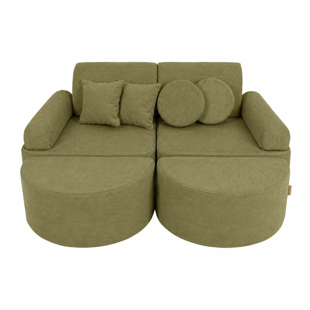 SRC:gid://shopify/Product/10777711411547 | Medium Modular Sofa for Kids - Slimcord Lime Plus