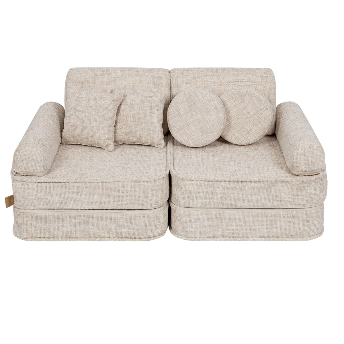 SRC:gid://shopify/Product/10777705906523 | Medium Modular Sofa for Kids - Tangle Marshmallow Beige