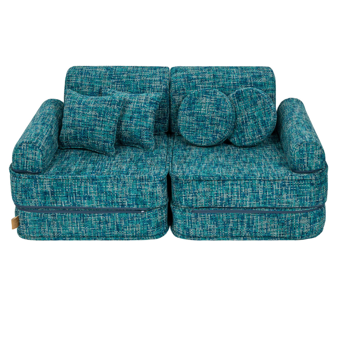 SRC:gid://shopify/Product/10777699352923 | Medium Modular Sofa for Kids - Tangle Lagoon Blue
