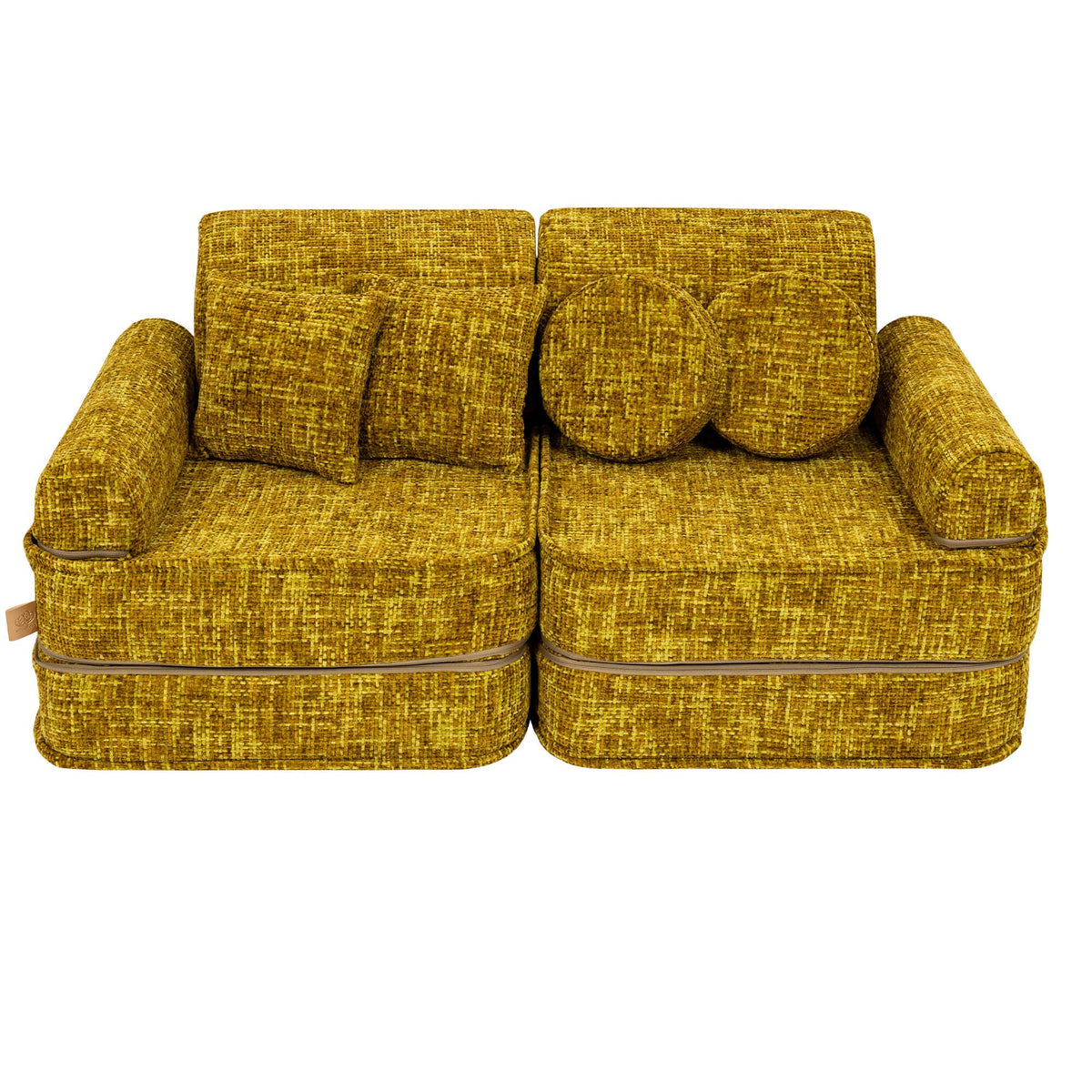 SRC:gid://shopify/Product/10777699680603 | Medium Modular Sofa for Kids - Tangle Honey Mustard