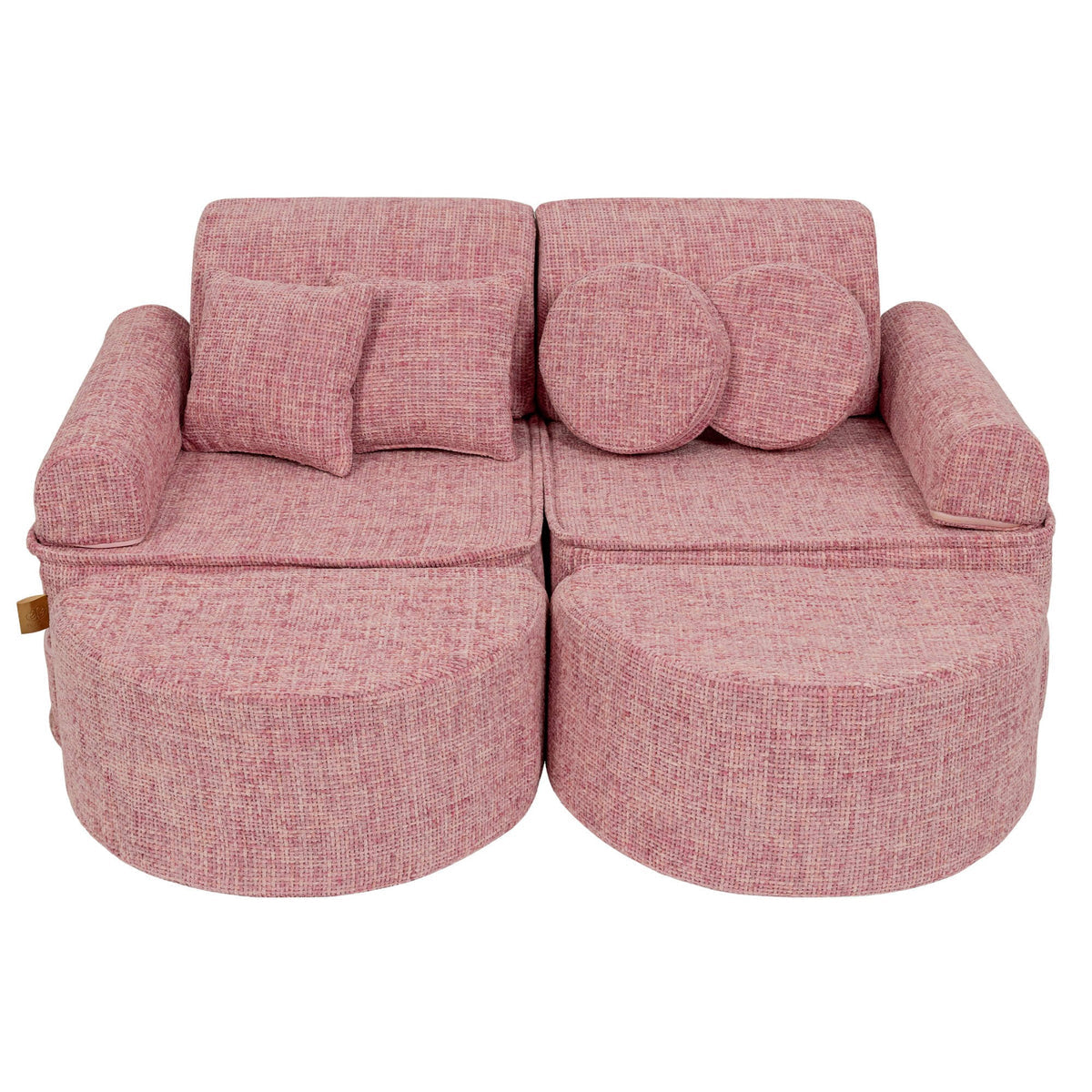 SRC:gid://shopify/Product/10777706824027 | Medium Modular Sofa for Kids - Tangle Bubblegum Pink Plus