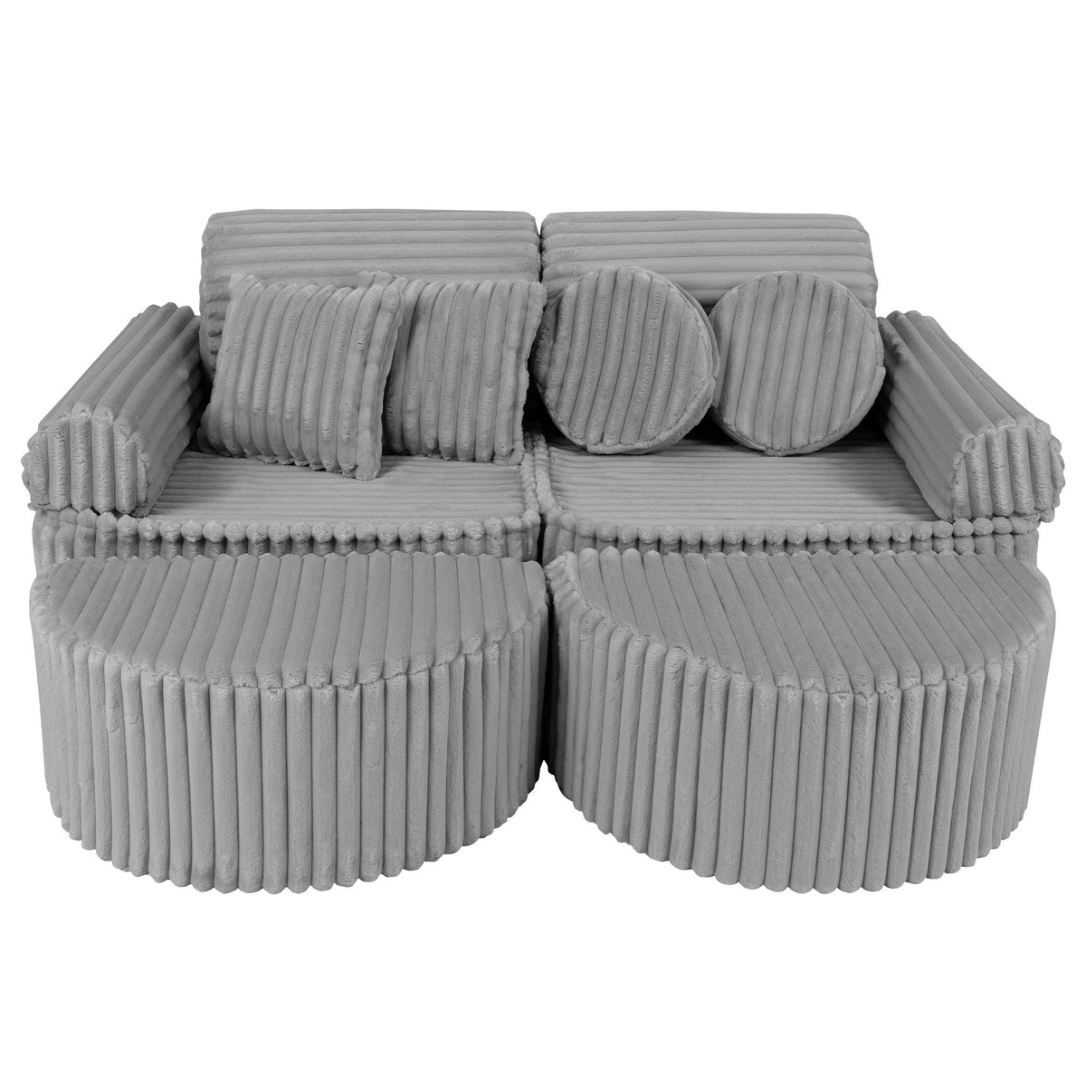 SRC:gid://shopify/Product/10777700925787 | Medium Modular Sofa for Kids - Churros Moon Grey Plus