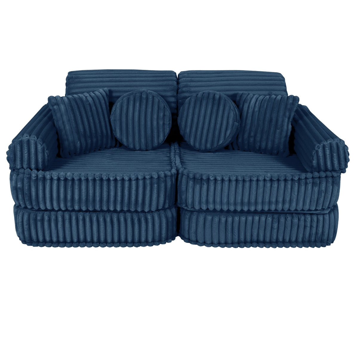 SRC:gid://shopify/Product/10777700630875 | Medium Modular Sofa for Kids - Churros Blue