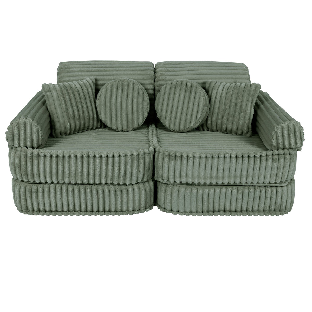 SRC:gid://shopify/Product/10777700729179 | Medium Modular Sofa for Kids - Churros Sage Green