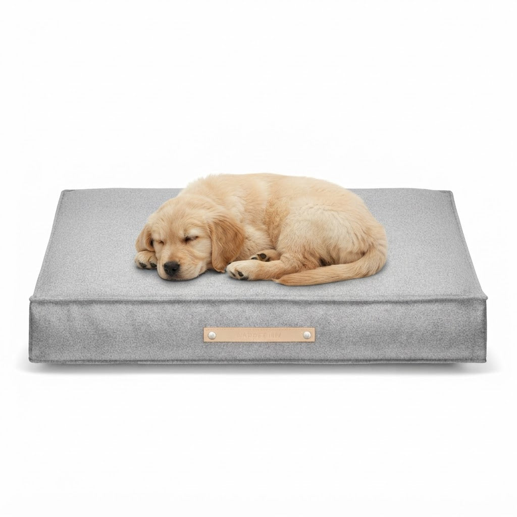 Møvik cojín para perro gris con perro