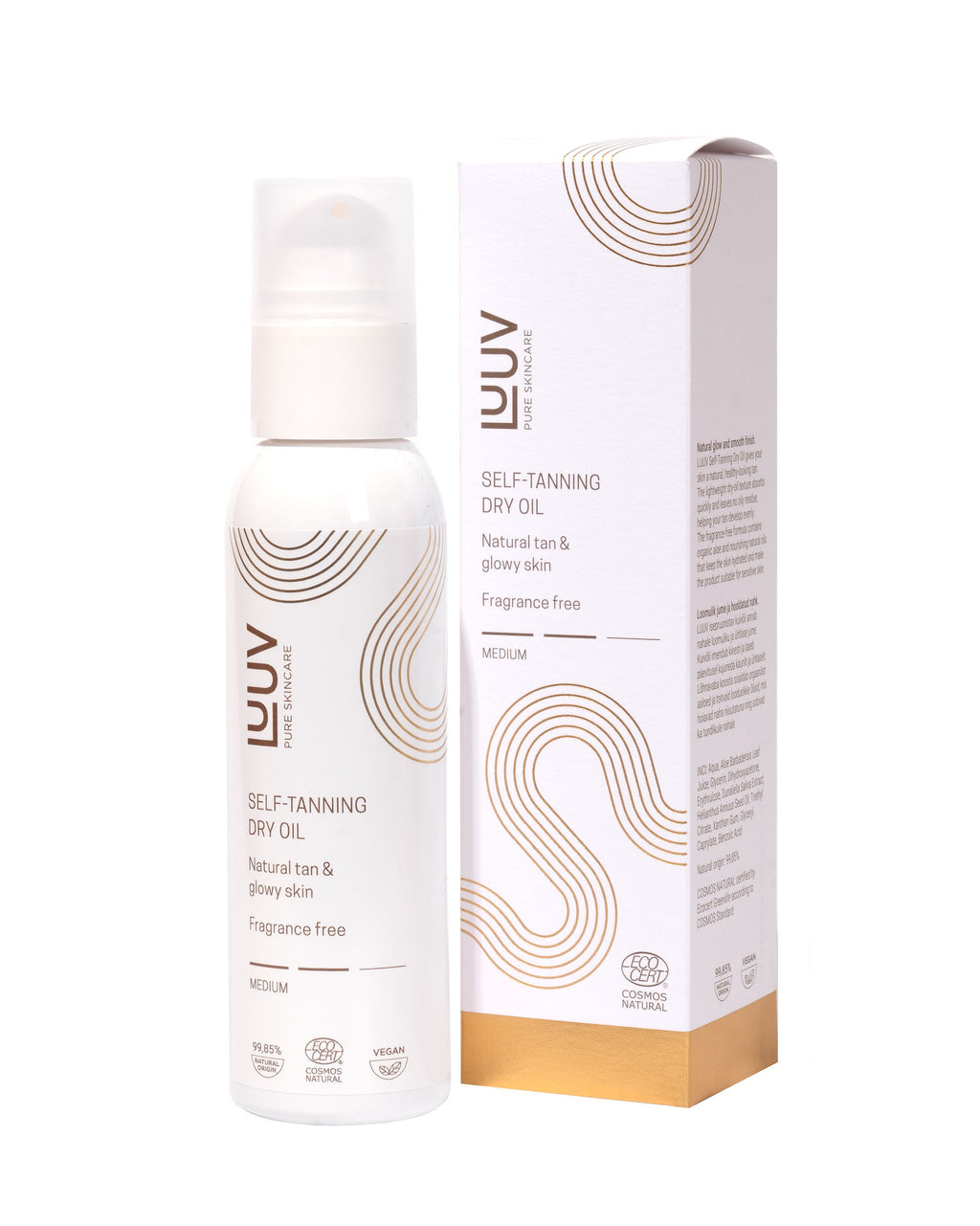 Natural Self Tanning Dry Oil Medium de LUUV