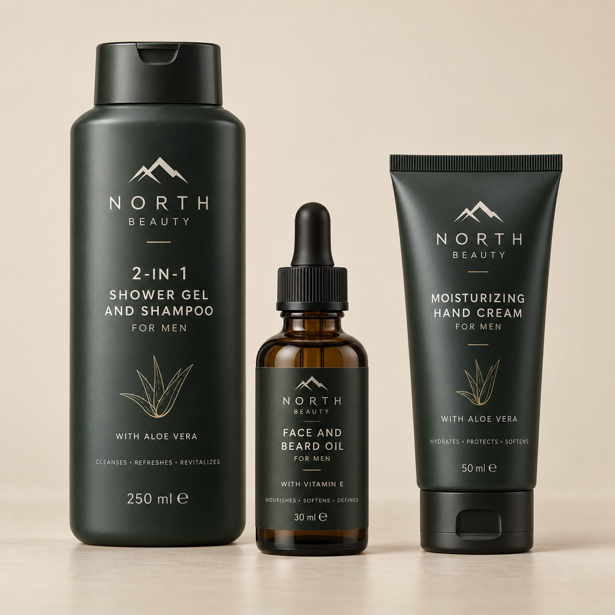 Set completo North Beauty · Ritual Hombre Barba y Confort