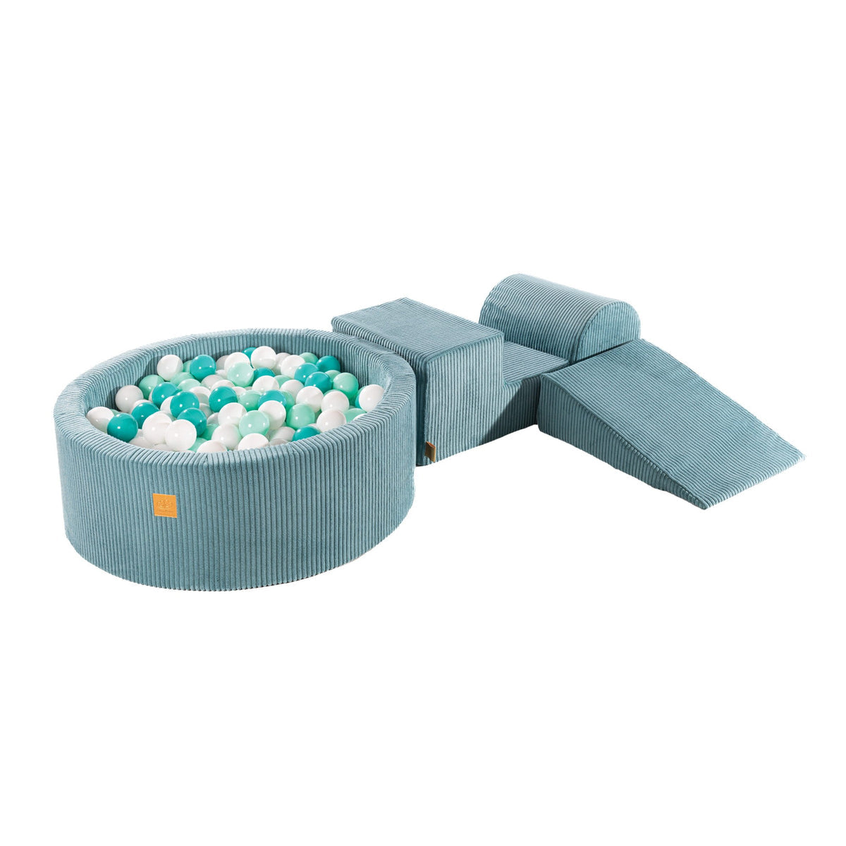 SRC:gid://shopify/Product/10777704792411 | MeowBaby® Playset with Ball Pit - Turquoise, Mint & White Pearl