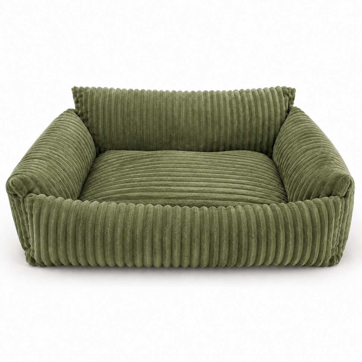 SRC:gid://shopify/Product/10777606390107 | Lodie Corduroy Memory Foam Dog Sofa – Green, S