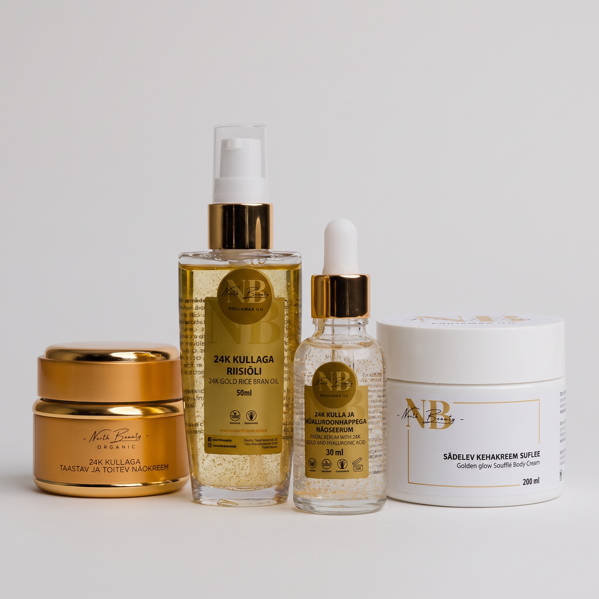 Ritual Oro 24K North Beauty · set completo de 4 piezas